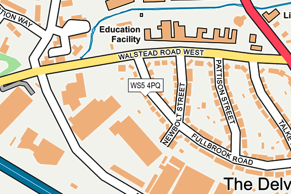 WS5 4PQ map - OS OpenMap – Local (Ordnance Survey)