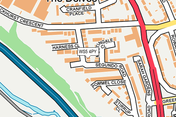 WS5 4PY map - OS OpenMap – Local (Ordnance Survey)