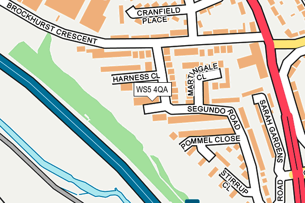 WS5 4QA map - OS OpenMap – Local (Ordnance Survey)