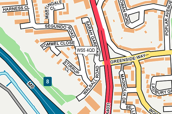 WS5 4QD map - OS OpenMap – Local (Ordnance Survey)