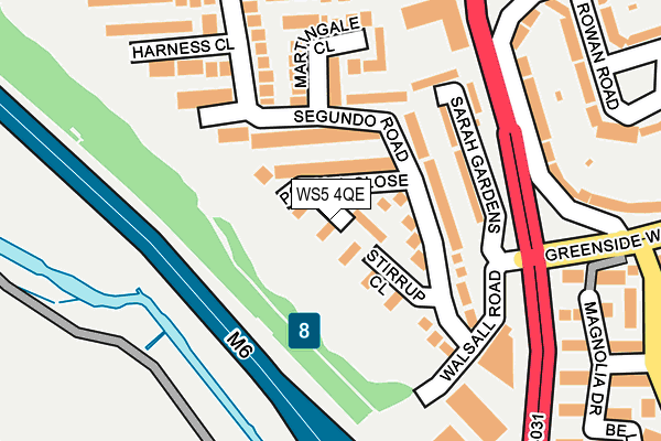 WS5 4QE map - OS OpenMap – Local (Ordnance Survey)