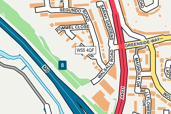 WS5 4QF map - OS OpenMap – Local (Ordnance Survey)