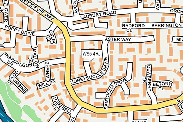 WS5 4RJ map - OS OpenMap – Local (Ordnance Survey)