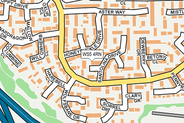 WS5 4RN map - OS OpenMap – Local (Ordnance Survey)