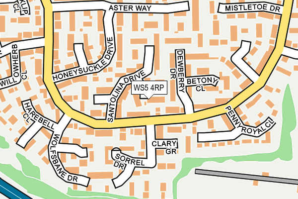 WS5 4RP map - OS OpenMap – Local (Ordnance Survey)