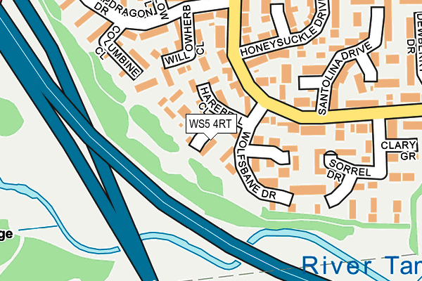 WS5 4RT map - OS OpenMap – Local (Ordnance Survey)