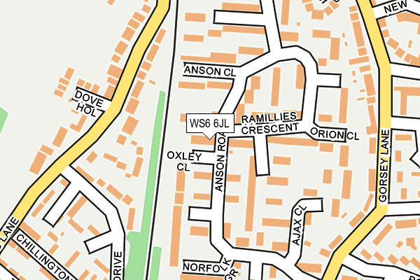 WS6 6JL map - OS OpenMap – Local (Ordnance Survey)