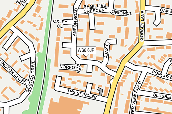 WS6 6JP map - OS OpenMap – Local (Ordnance Survey)