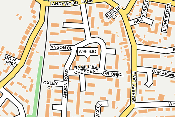 WS6 6JQ map - OS OpenMap – Local (Ordnance Survey)