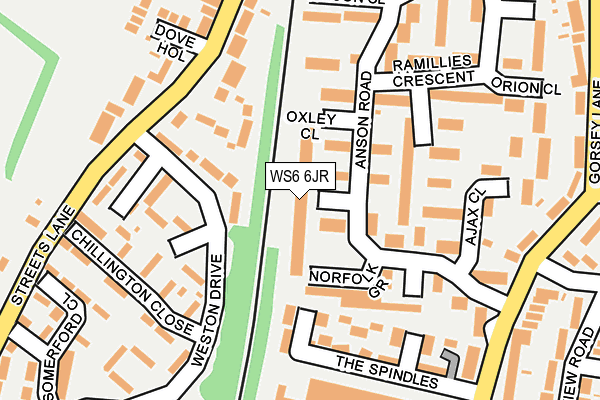 WS6 6JR map - OS OpenMap – Local (Ordnance Survey)