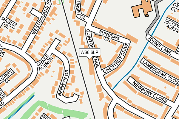 WS6 6LP map - OS OpenMap – Local (Ordnance Survey)