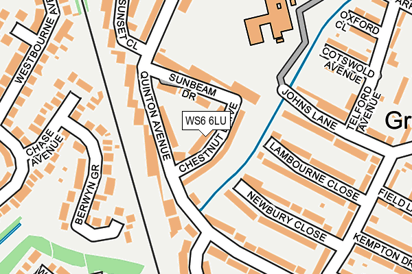 WS6 6LU map - OS OpenMap – Local (Ordnance Survey)