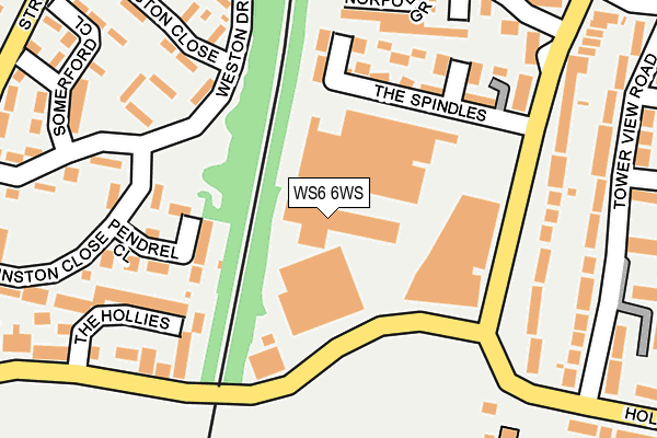 WS6 6WS map - OS OpenMap – Local (Ordnance Survey)