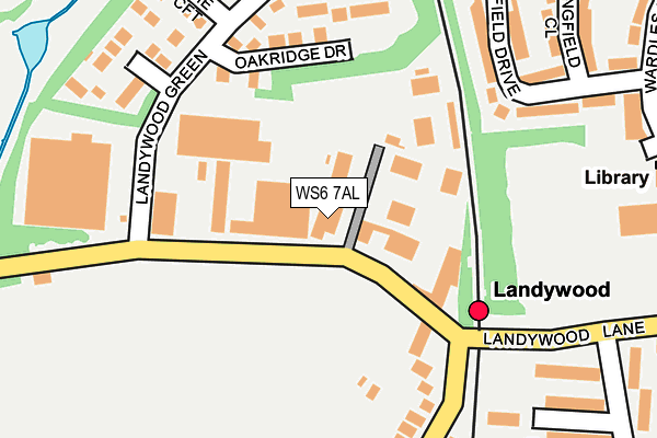 WS6 7AL map - OS OpenMap – Local (Ordnance Survey)