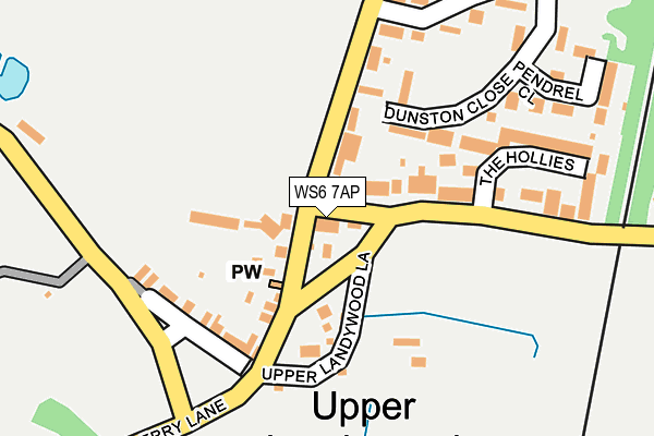 WS6 7AP map - OS OpenMap – Local (Ordnance Survey)