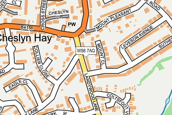 WS6 7AQ map - OS OpenMap – Local (Ordnance Survey)