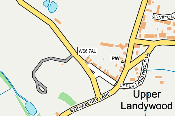 WS6 7AU map - OS OpenMap – Local (Ordnance Survey)