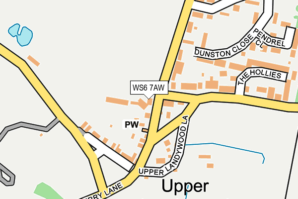 WS6 7AW map - OS OpenMap – Local (Ordnance Survey)
