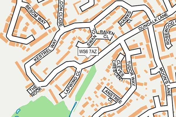 WS6 7AZ map - OS OpenMap – Local (Ordnance Survey)