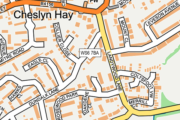 WS6 7BA map - OS OpenMap – Local (Ordnance Survey)