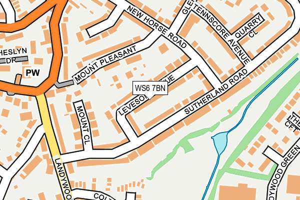 WS6 7BN map - OS OpenMap – Local (Ordnance Survey)