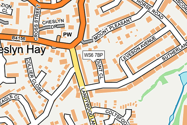 WS6 7BP map - OS OpenMap – Local (Ordnance Survey)