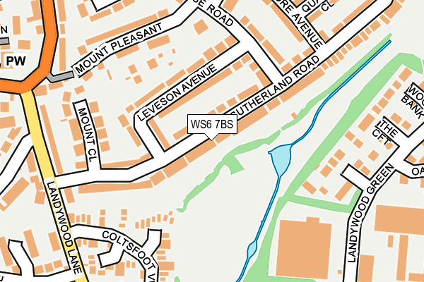 WS6 7BS map - OS OpenMap – Local (Ordnance Survey)