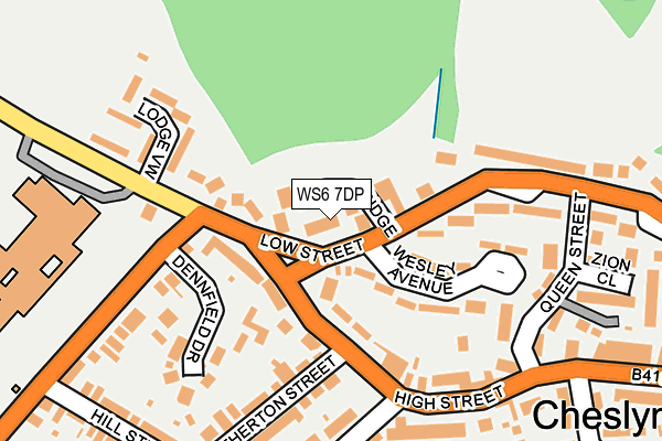 WS6 7DP map - OS OpenMap – Local (Ordnance Survey)