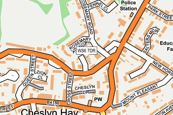 WS6 7DR map - OS OpenMap – Local (Ordnance Survey)