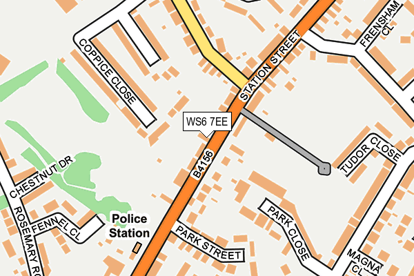 WS6 7EE map - OS OpenMap – Local (Ordnance Survey)