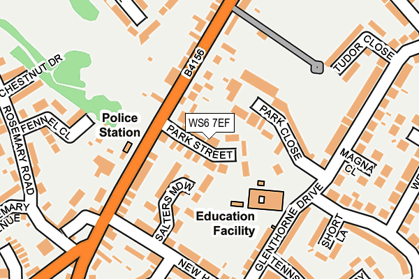 WS6 7EF map - OS OpenMap – Local (Ordnance Survey)