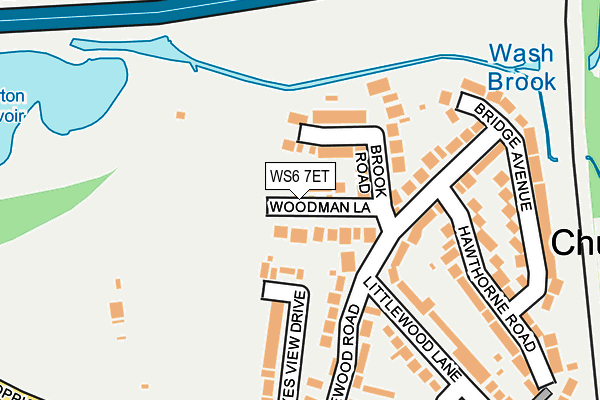 WS6 7ET map - OS OpenMap – Local (Ordnance Survey)