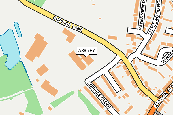 WS6 7EY map - OS OpenMap – Local (Ordnance Survey)