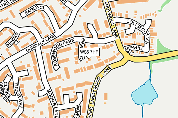 WS6 7HF map - OS OpenMap – Local (Ordnance Survey)