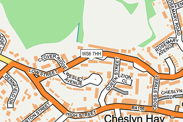 WS6 7HH map - OS OpenMap – Local (Ordnance Survey)