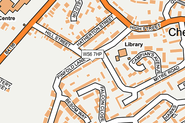 WS6 7HP map - OS OpenMap – Local (Ordnance Survey)