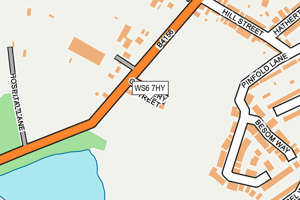 WS6 7HY map - OS OpenMap – Local (Ordnance Survey)