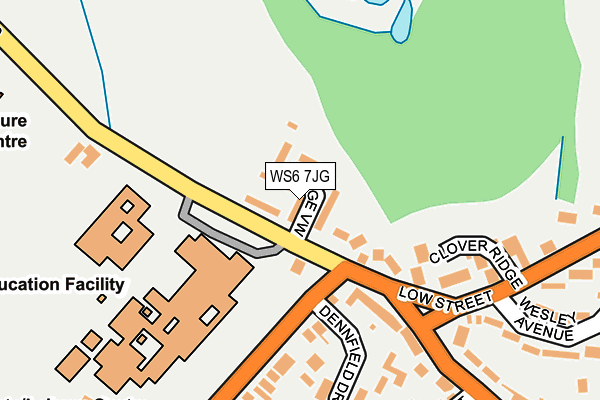 WS6 7JG map - OS OpenMap – Local (Ordnance Survey)