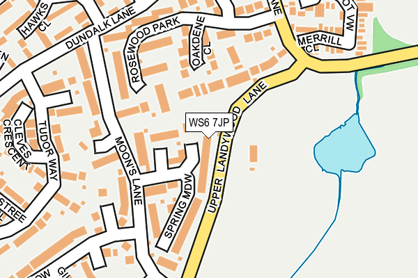 WS6 7JP map - OS OpenMap – Local (Ordnance Survey)