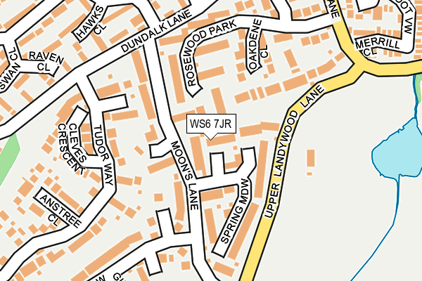 WS6 7JR map - OS OpenMap – Local (Ordnance Survey)