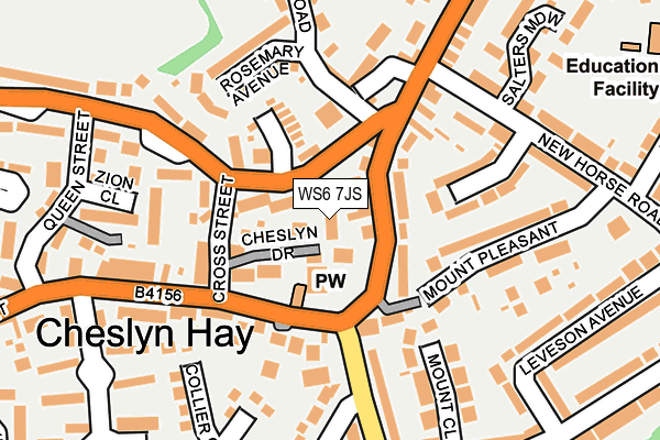 WS6 7JS map - OS OpenMap – Local (Ordnance Survey)