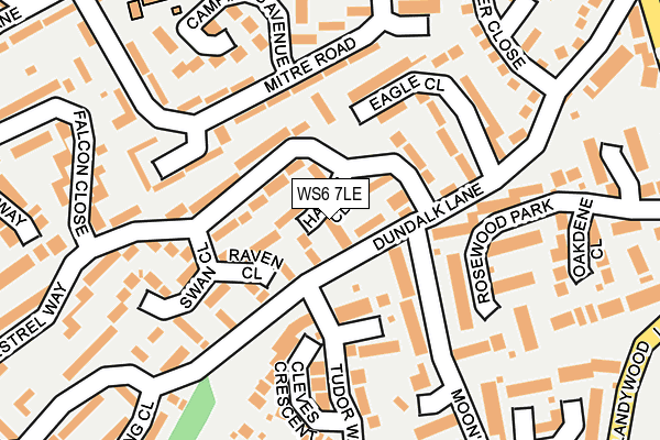 WS6 7LE map - OS OpenMap – Local (Ordnance Survey)