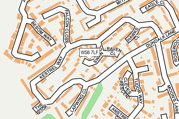 WS6 7LF map - OS OpenMap – Local (Ordnance Survey)