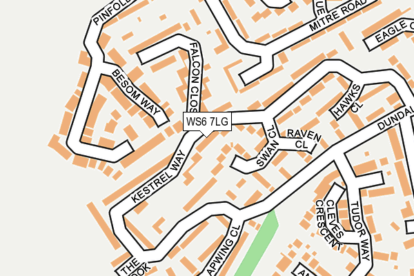 WS6 7LG map - OS OpenMap – Local (Ordnance Survey)