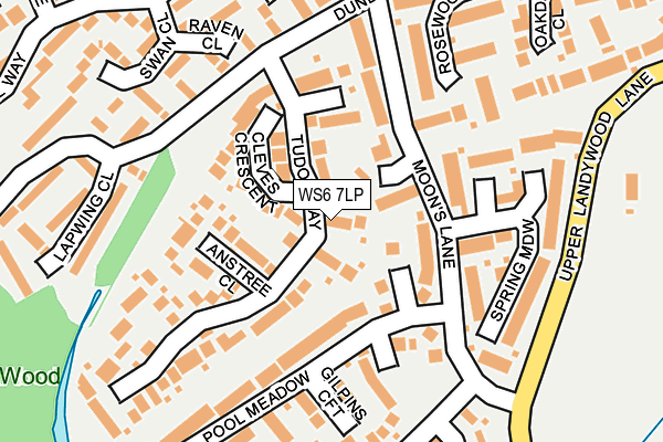 WS6 7LP map - OS OpenMap – Local (Ordnance Survey)