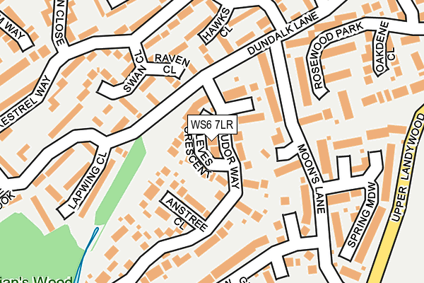 WS6 7LR map - OS OpenMap – Local (Ordnance Survey)