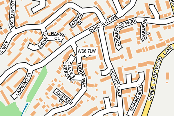 WS6 7LW map - OS OpenMap – Local (Ordnance Survey)