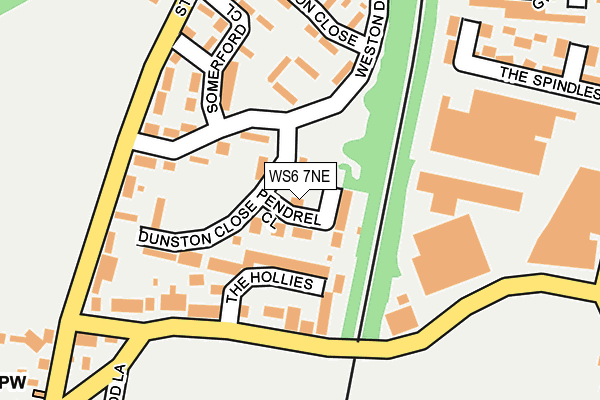 WS6 7NE map - OS OpenMap – Local (Ordnance Survey)