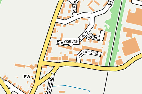 WS6 7NF map - OS OpenMap – Local (Ordnance Survey)