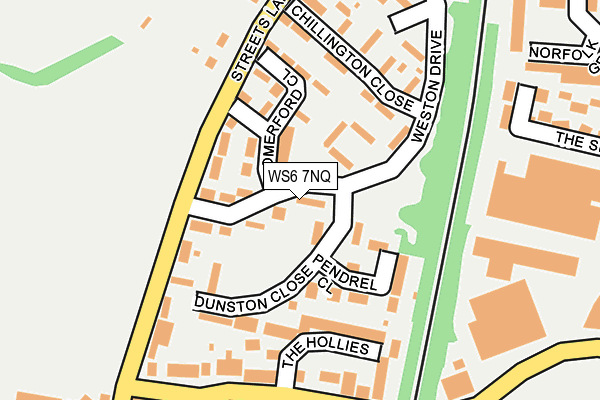 WS6 7NQ map - OS OpenMap – Local (Ordnance Survey)